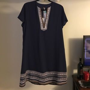 THML Navy blue shift dress