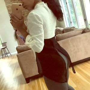 Bebe button down dress top