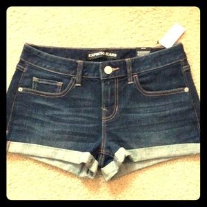 Express denim cutoff shorts. New with tags.
