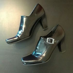 Franco Sarto Black Heeled Ankle Boots