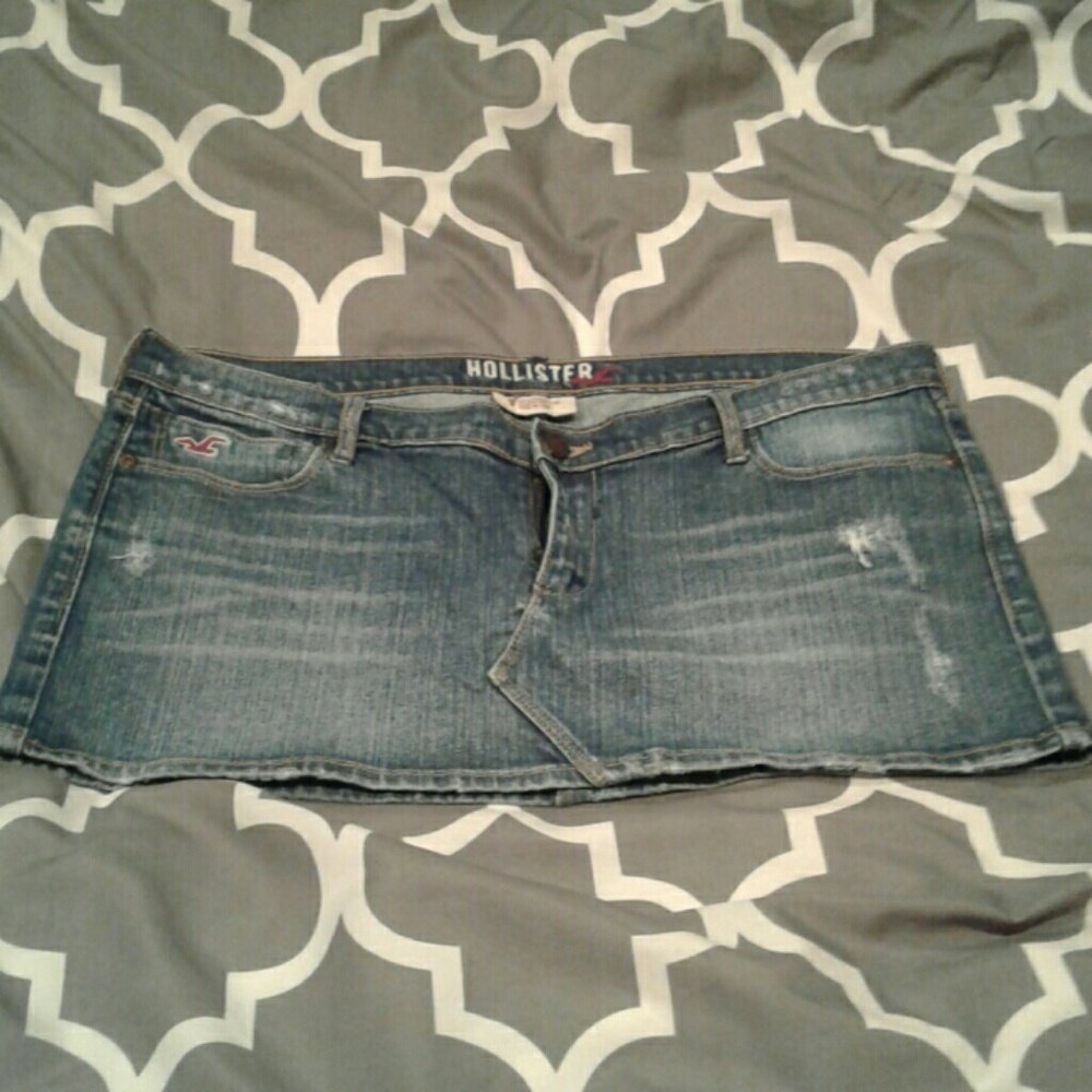 Hollister jean skirt!