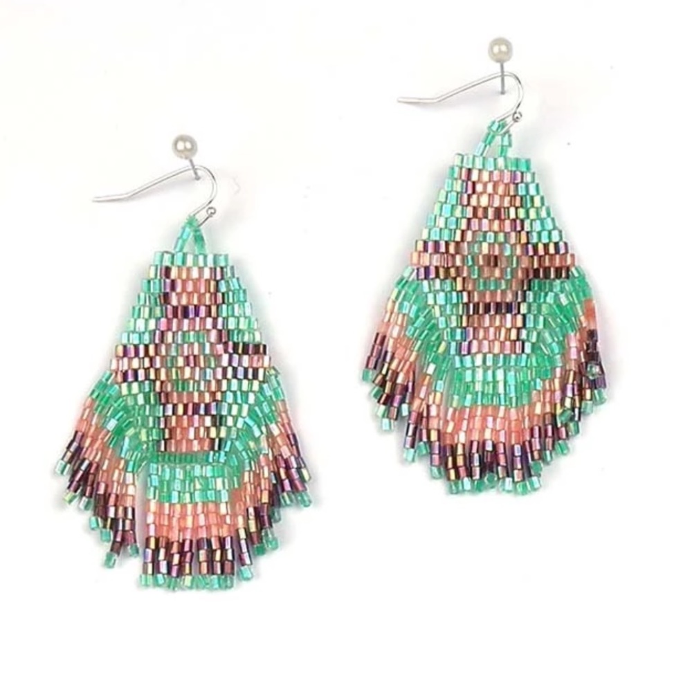 Boho beaded earrings