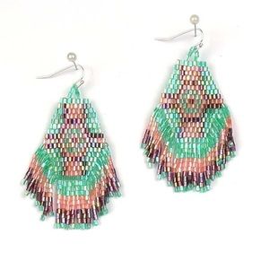 Boho beaded earrings