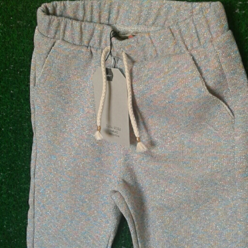 Brand new Zara girls glitter sweatpants