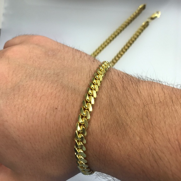 Other - Silver Cuban Link Men's Bracelet