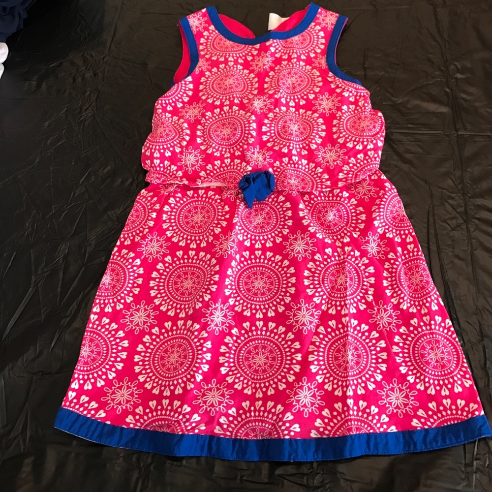 Toddler pink and blue dress