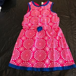 Toddler pink and blue dress