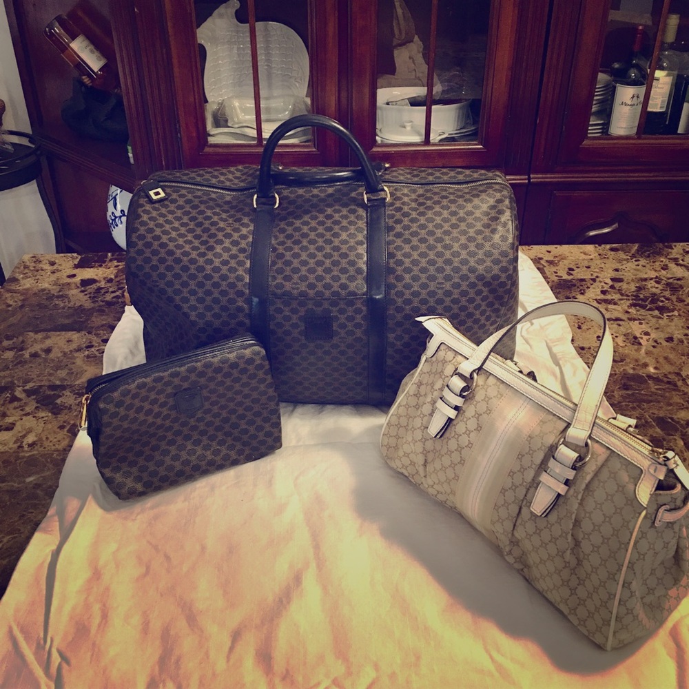 🌹SOLD🌹Auth Celine travel bag, pouch and satchel