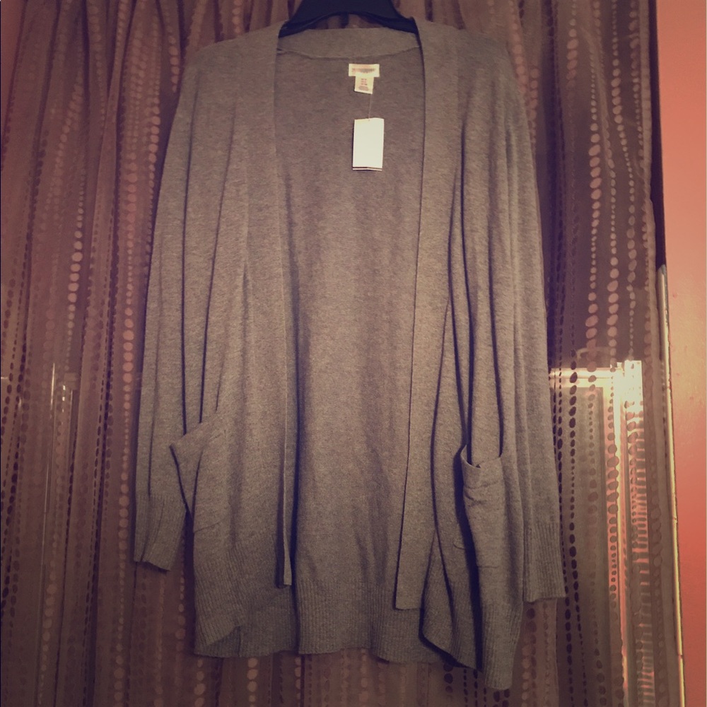 Lightweight Grey Maternity Cardigan