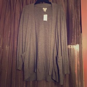 Lightweight Grey Maternity Cardigan