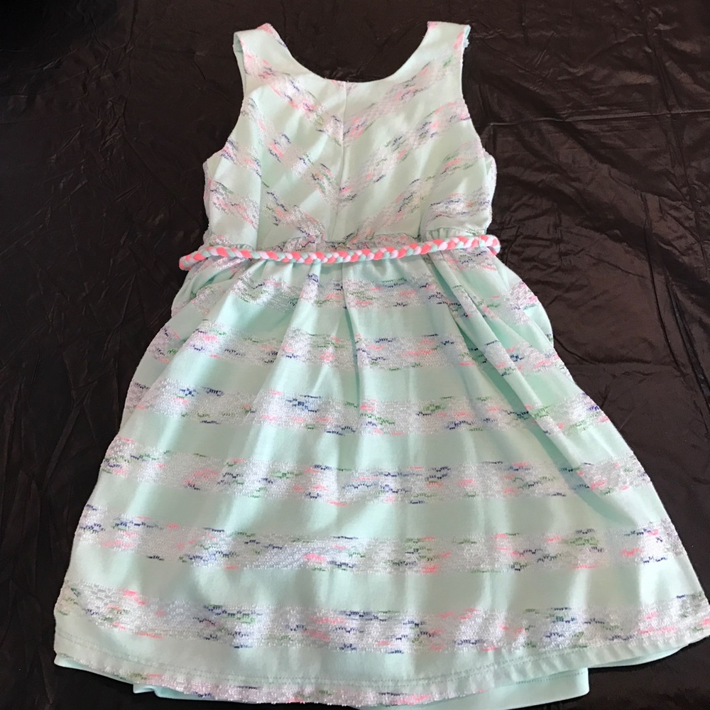 Toddler mint green dress