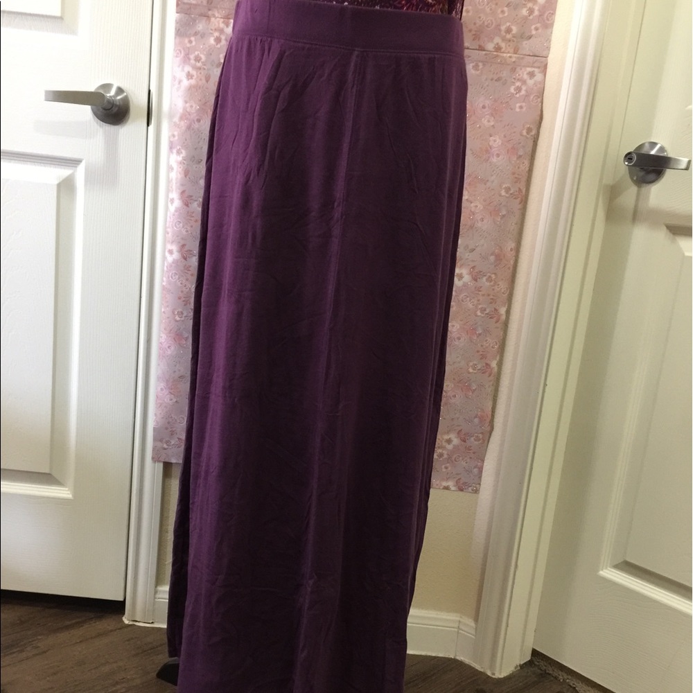 Sonoma purple ankle length skirt