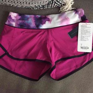 New With Tag Raspberry Lululemon Speed Short!!