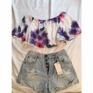 ‼️NWT Tobi distressed shorts