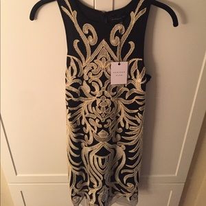 Nasty Gal Beaded Design Stretchy Tank Dress