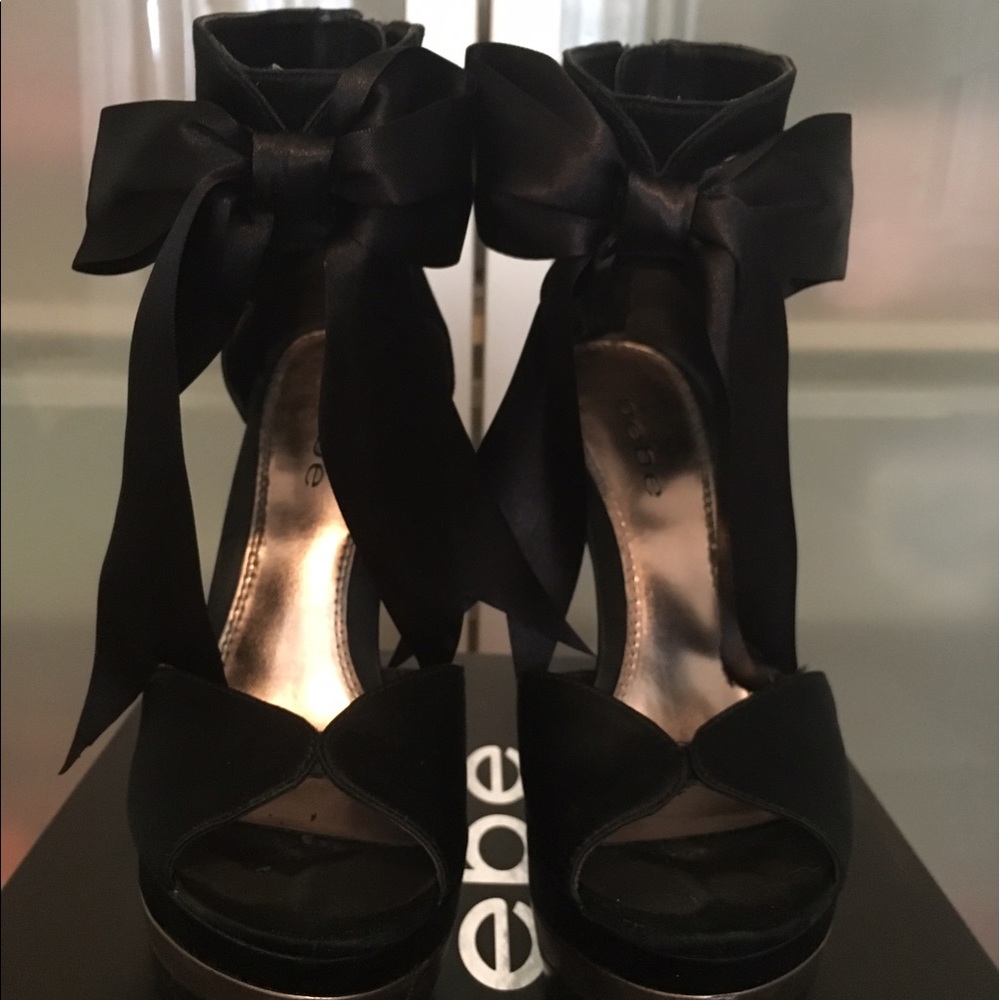 Bebe platform heels; Original box included