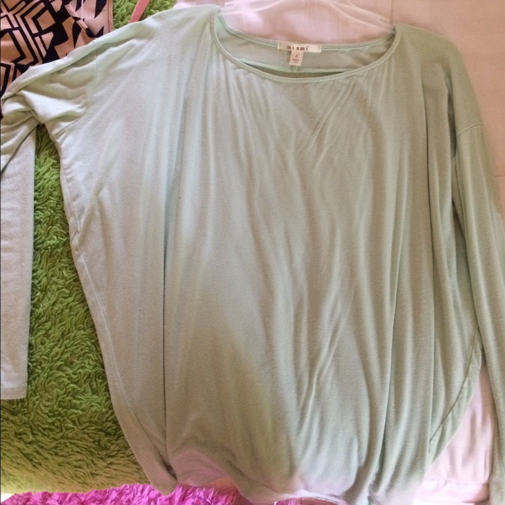 Mint Miami flowy top