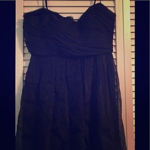 BCBG BLACK STRAPLESS DRESS
