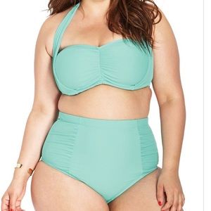 Retro bombshell two piece swimsuit- plus size