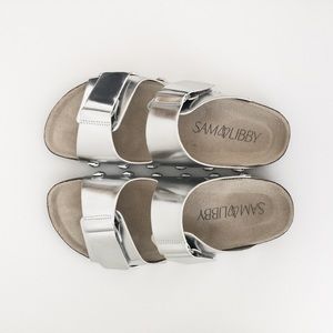San and Libby Silver Studded Sandals