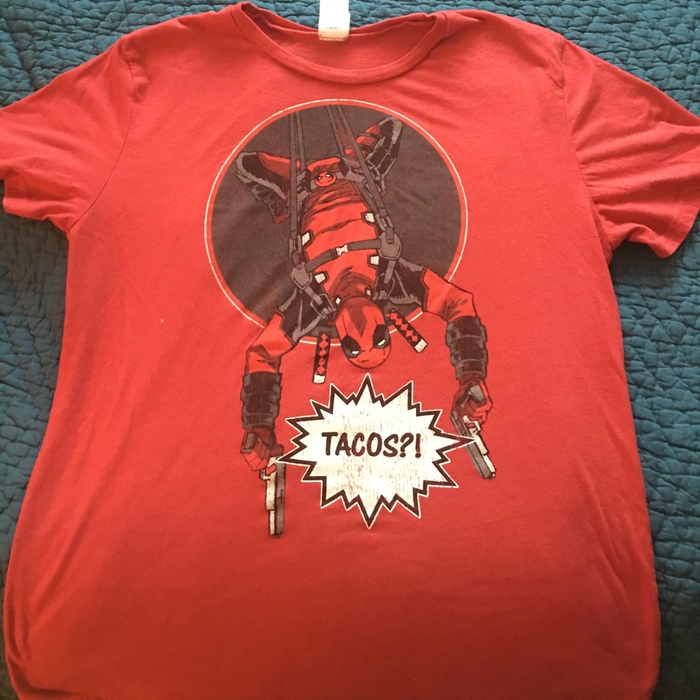 2 dead pool shirts