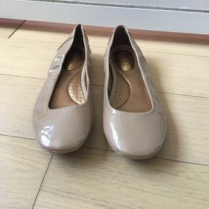 Patent Leather Tan Flats