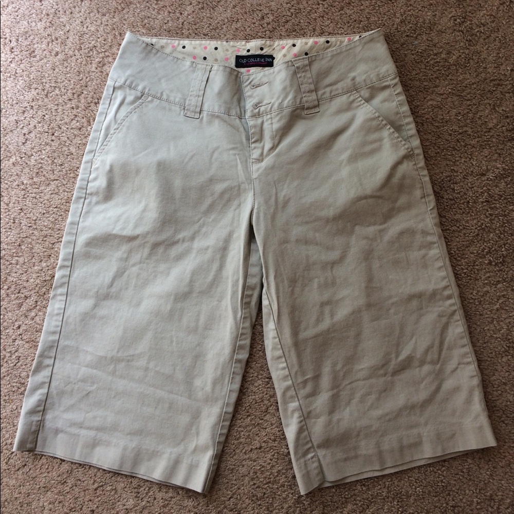 Long Khaki Shorts