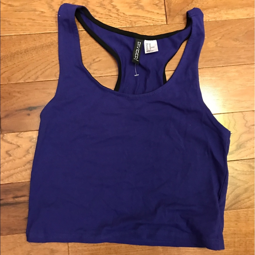 Royal blue crop top (small)