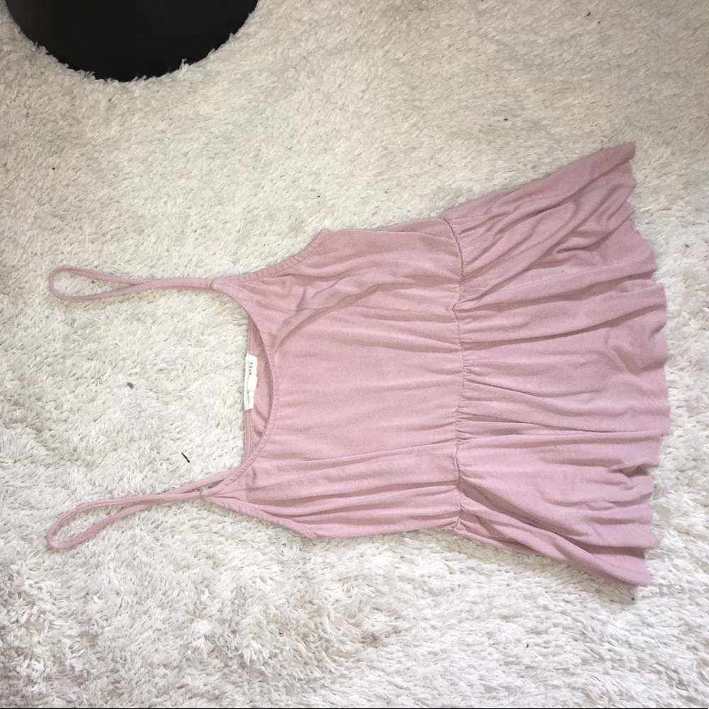 LA Hearts pink tank top
