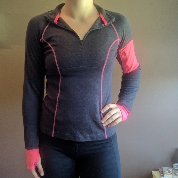 Grey and pink workout long sleeve - Picture 1 of 4
