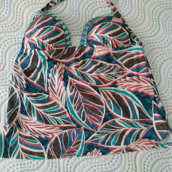 Leilani Bathing Suit Top Only Tankini Size 10, TOP - Picture 1 of 4