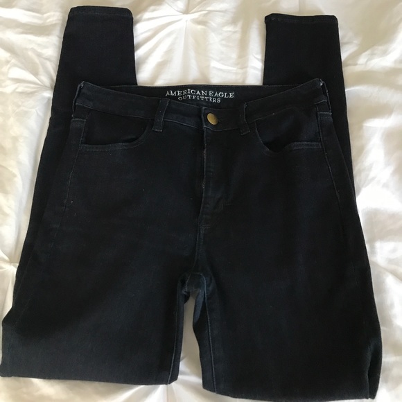 american eagle high waisted skinny jeans