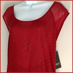 DKNY Studded Top NWT