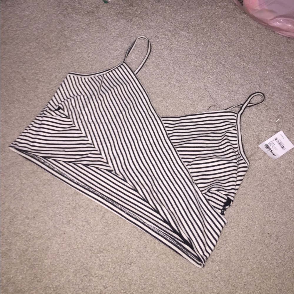 Striped Crop Top NWT