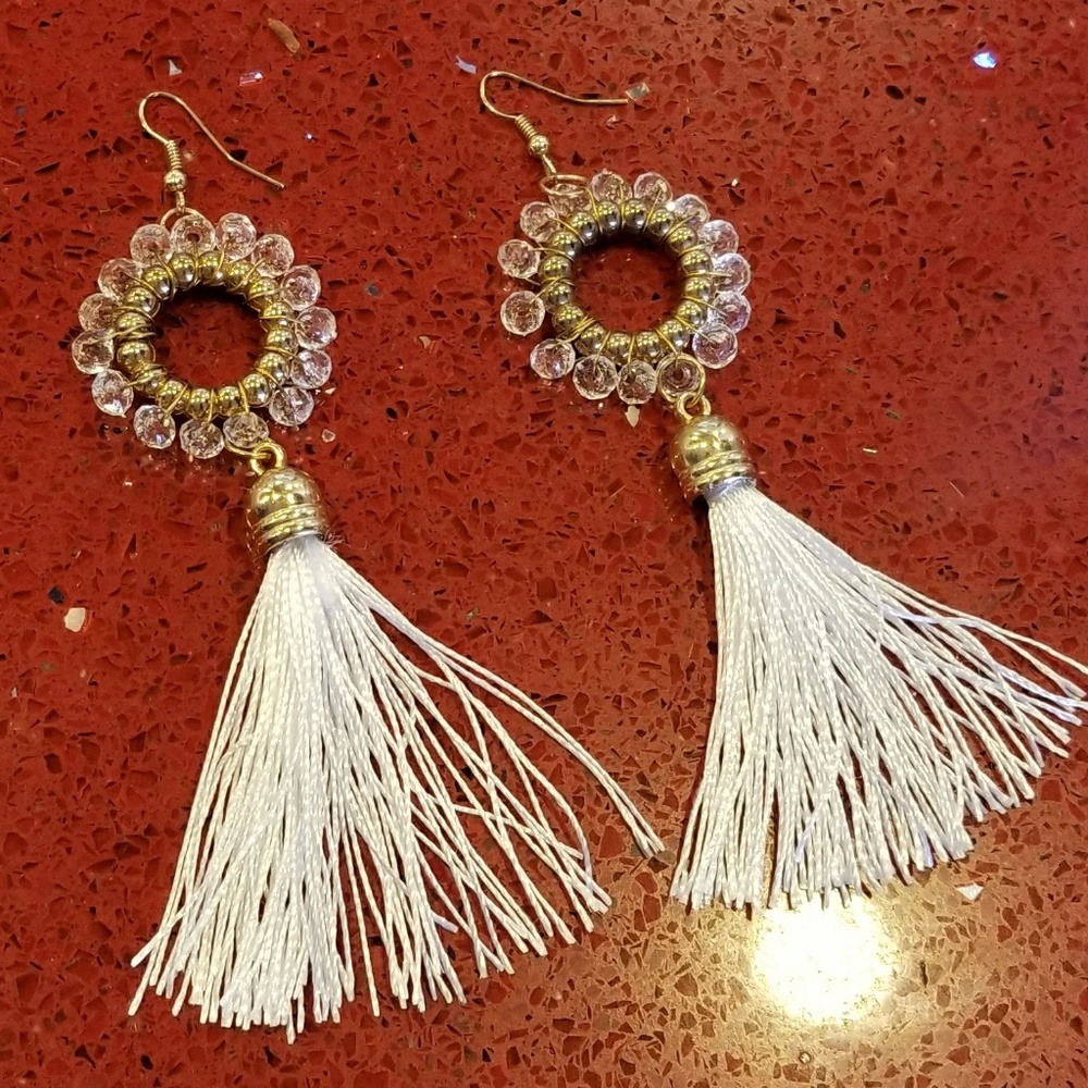 FABULOUS BEADS and TASSEL EARRINGS - Picture 2 of 4