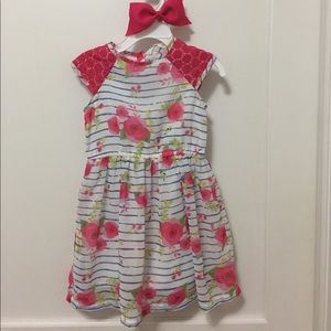 Cute floral striped dress