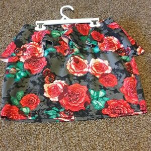Mini pelpum pencil skirt