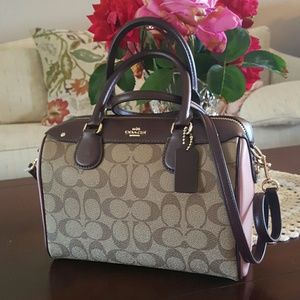COACH Mini Bennet Satchel in Colorblock Signature