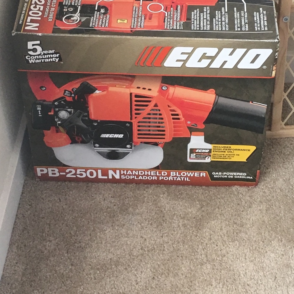 Hand held blower still in box