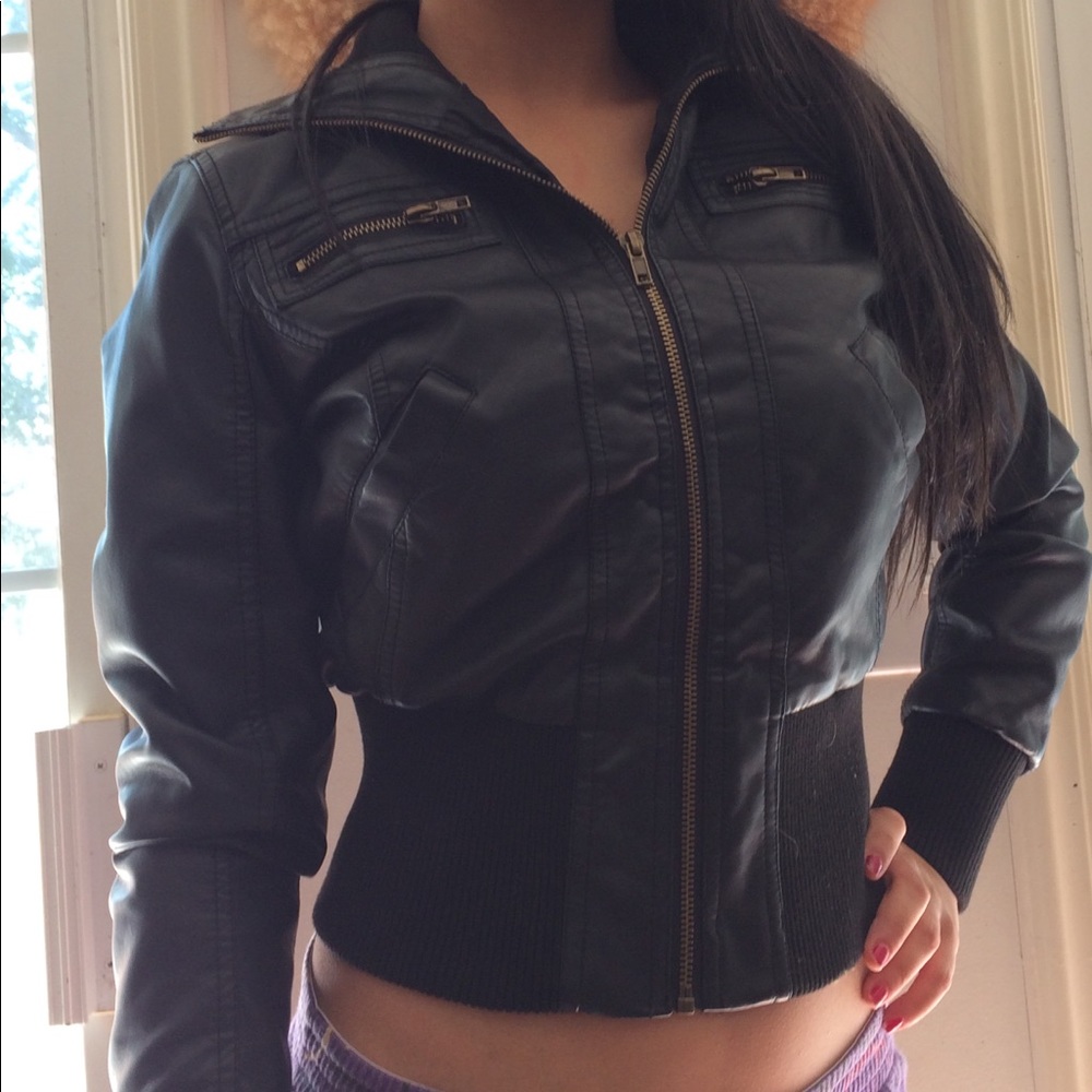 Faux Leather Jacket