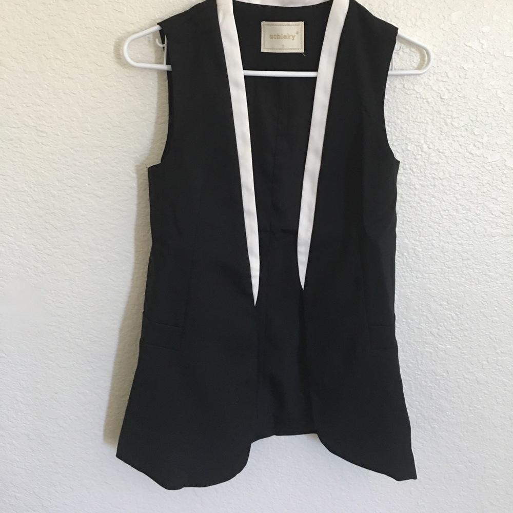 Black and White Vest
