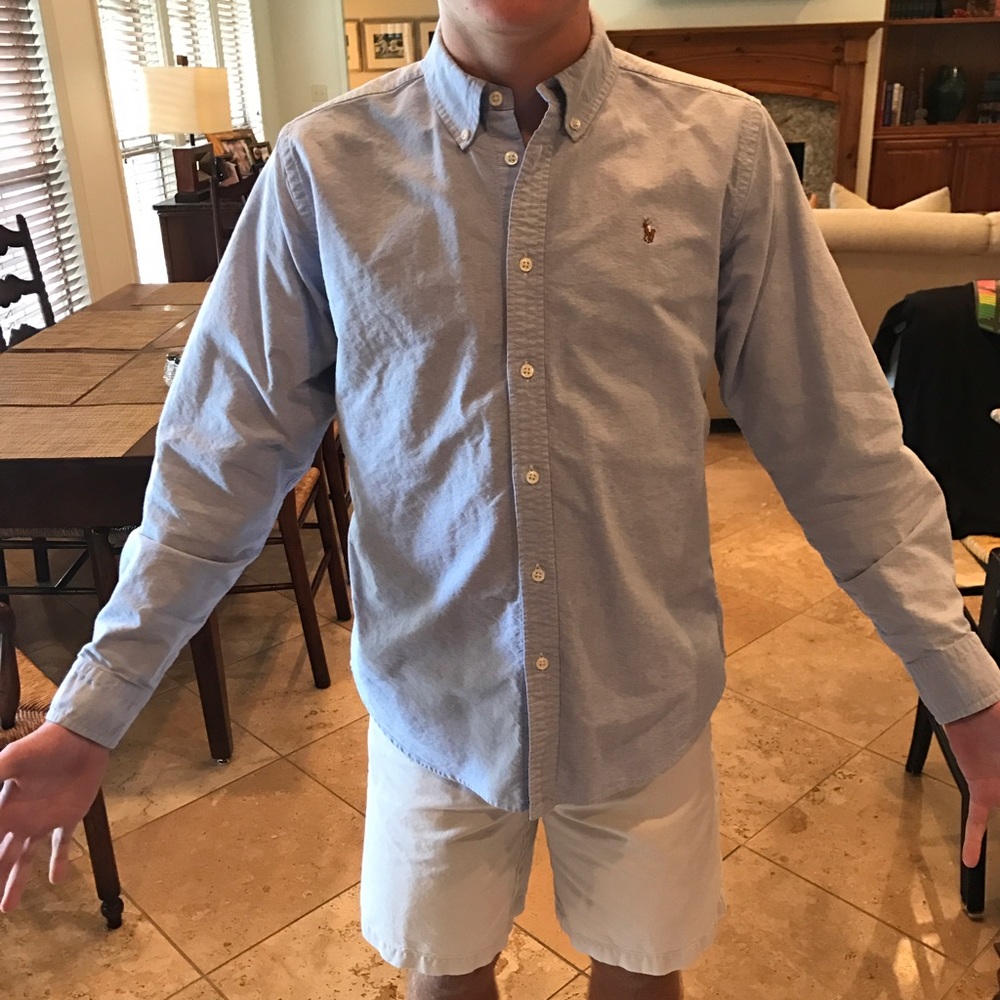 Blue Polo Button Down
