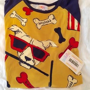 **SOLD 6/23**. NEW LuLaRoe L Randy Americana