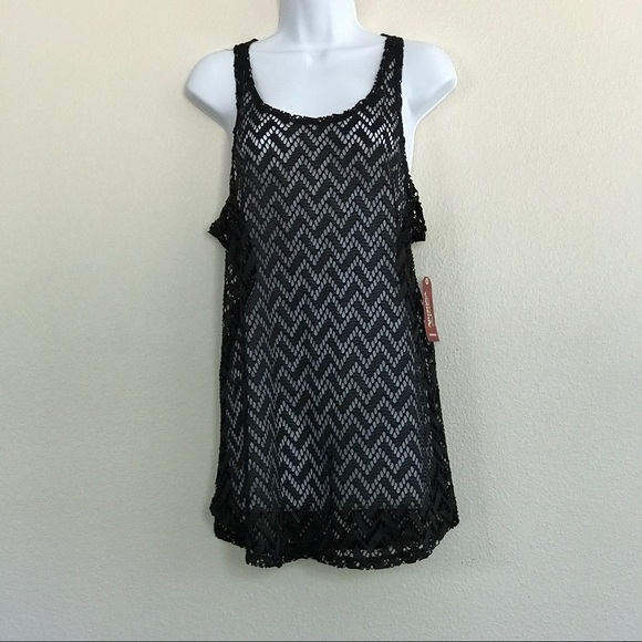 NWT ARIZONA BLACK CAVIAR SWIMSUIT COVERUP MEDIUM & LARGE - Picture 1 of 2