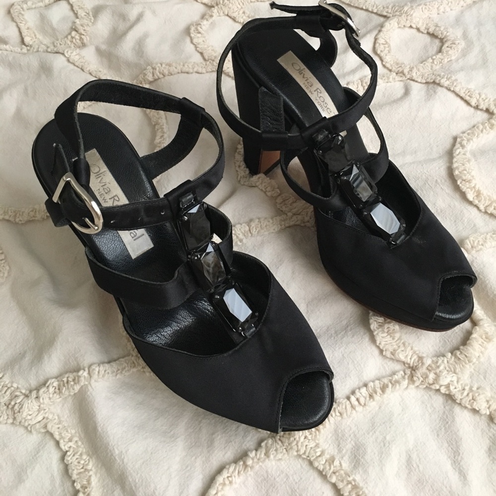 Olivia Rose Tal high heel rhinestone pumps size 7