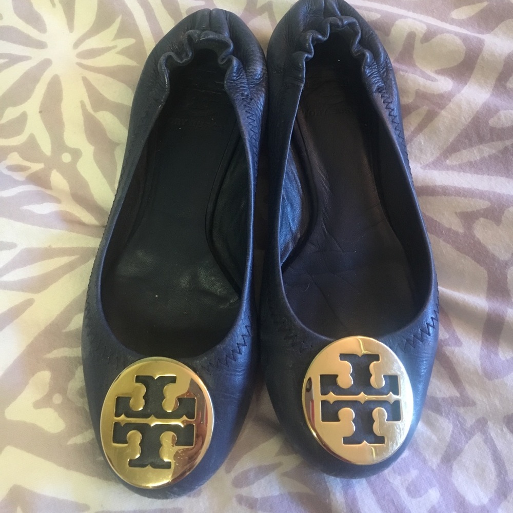TORY BURCH NAVY REVA FLAT