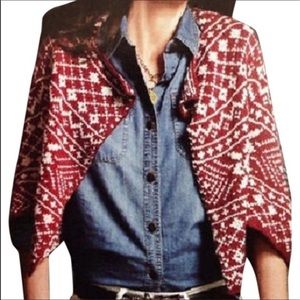 CAbi Norton knit shrug sweater.