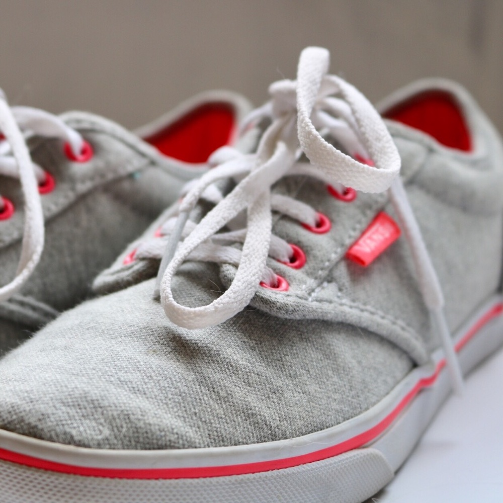 Pink and grey vans