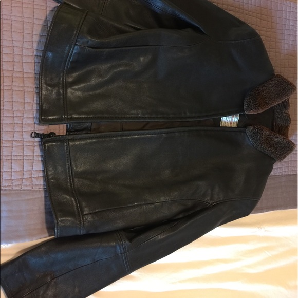 Women's Lambskin Leather Zip Front Blazer/Jacket - Picture 5 of 8