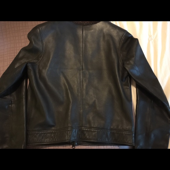 Women's Lambskin Leather Zip Front Blazer/Jacket - Picture 6 of 8